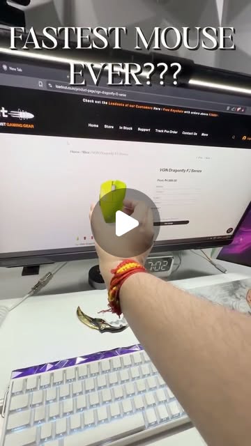 @shawtt_gaming · FASTEST MOUSE EVER?? 💀🔥 . . . . VGN Dragonfly F2 Pro Max is not normal , this thing is 