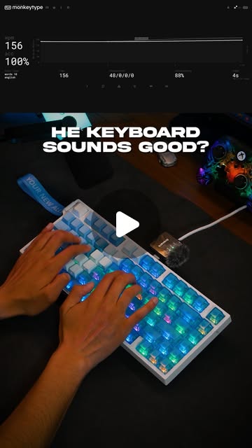 @indianhitech_yt · Outemu Red Sky Magnetic Switches - Xinmeng Beat75 ASMR! Comment "Keyboard" and I'll DM you the link! 