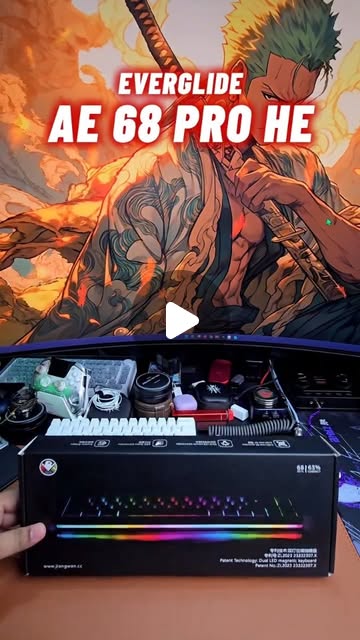 @techbrokaran · Finally got my hands on the Everglide AE68 Pro 🔥⌨️ Huge thanks to @loadout.co.in f